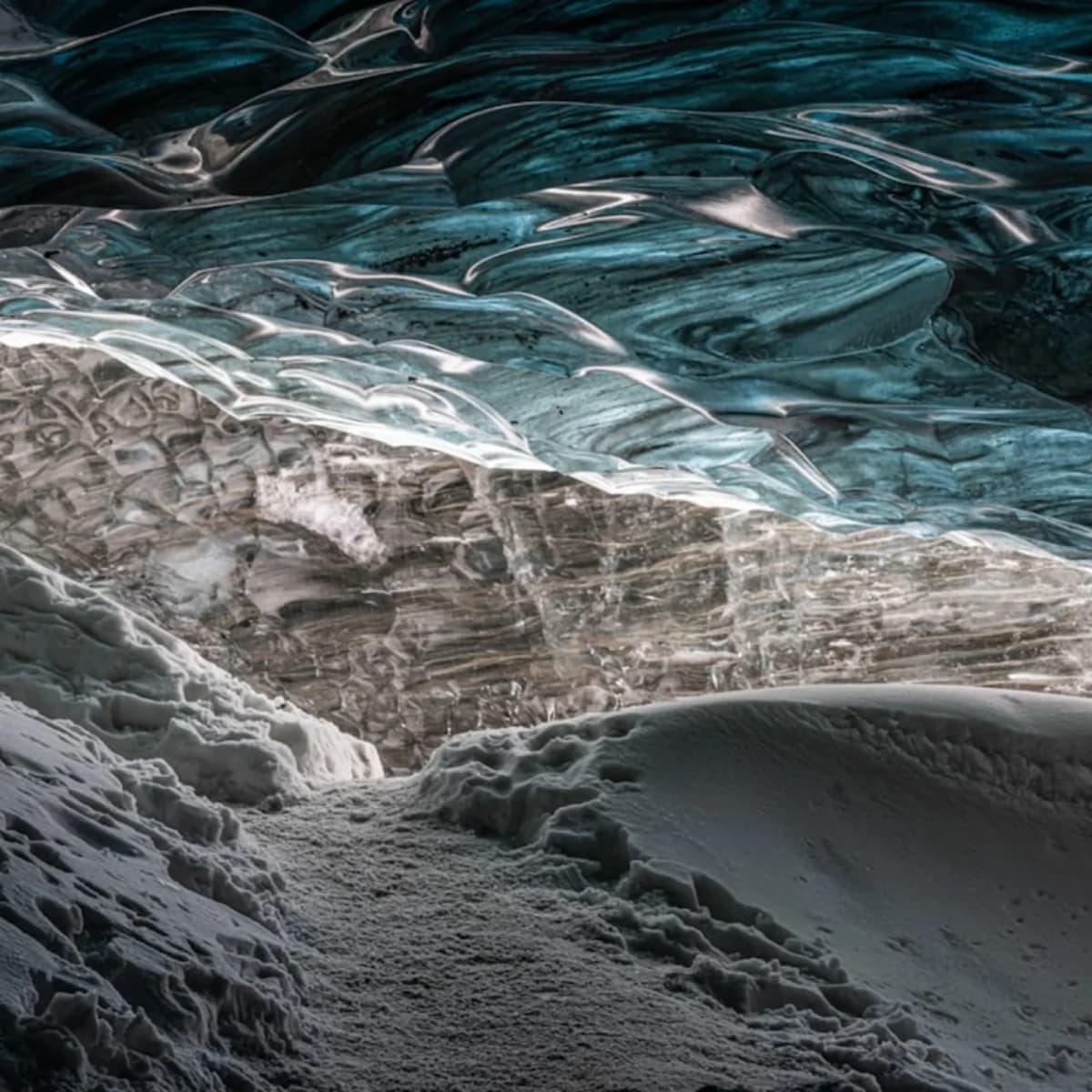 See a glacial cave