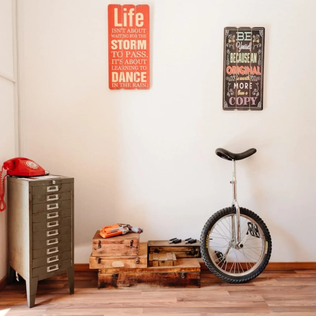 Learn to ride a unicycle