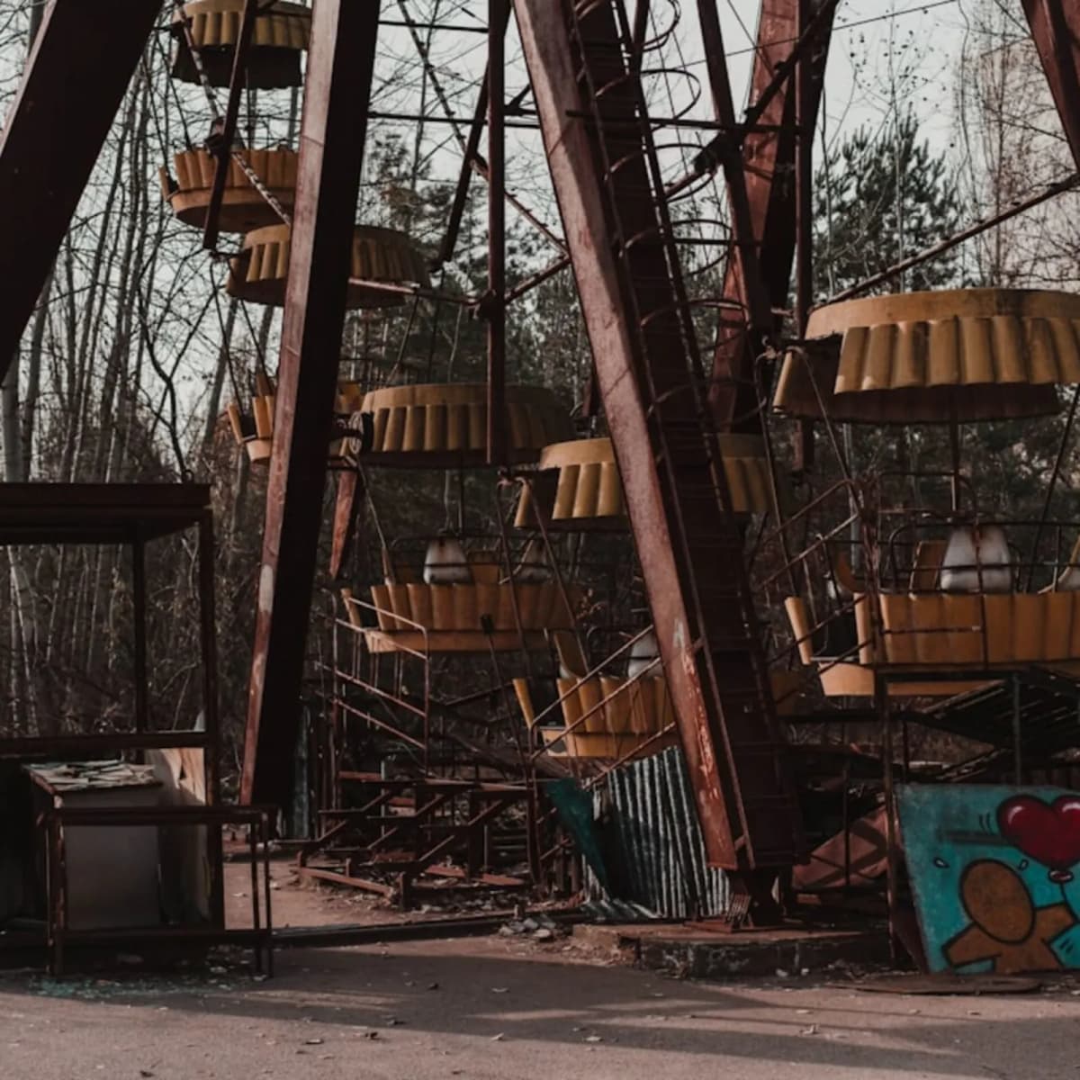 Explore an abandoned theme park