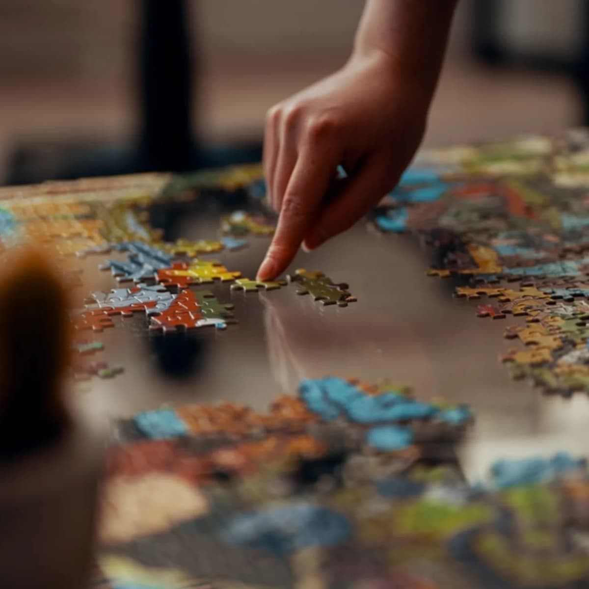 Complete a 1000-piece jigsaw puzzle