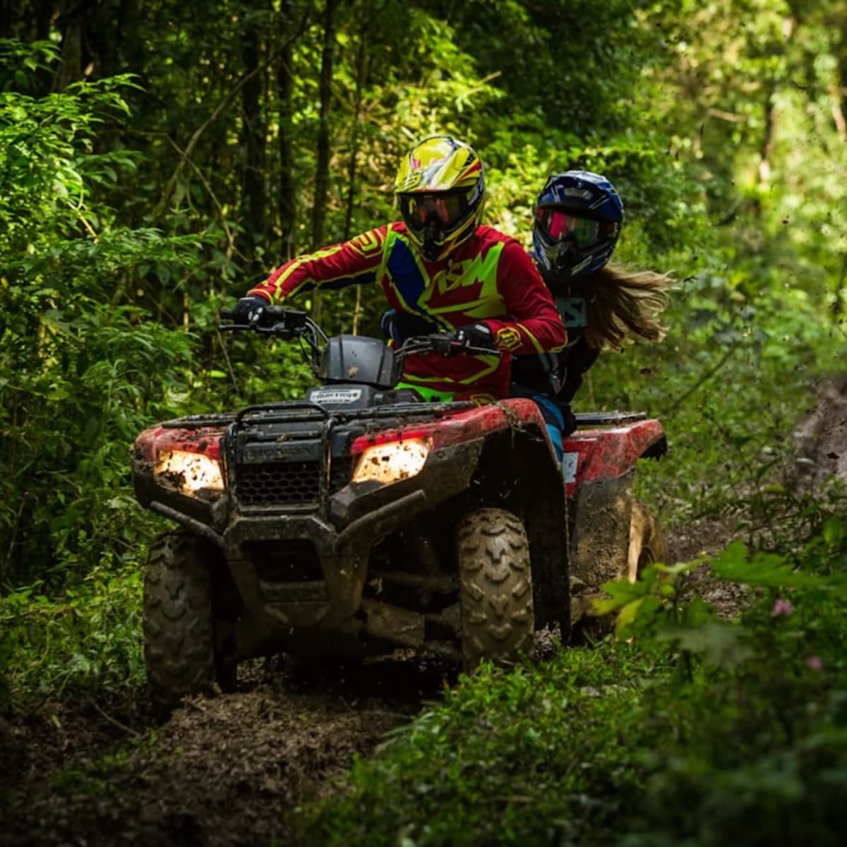 Ride a quad bike (ATV)