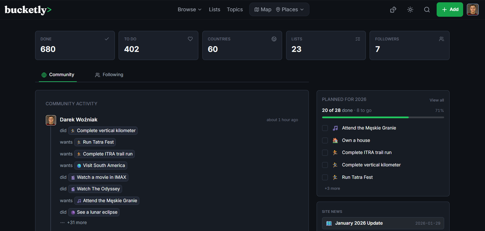 New Dashboard